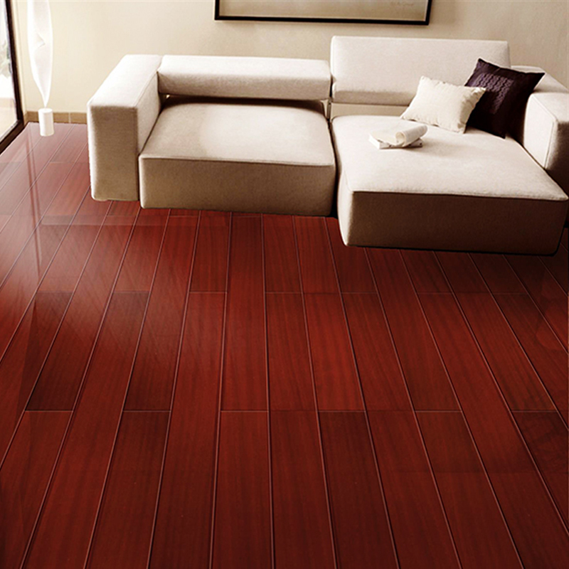 【鹦鹉地板深红色实木多层地板地暖专用家用复合地板