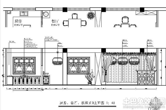 别墅室内立面图装修效果图_第6张 - 家居图库 - 九正