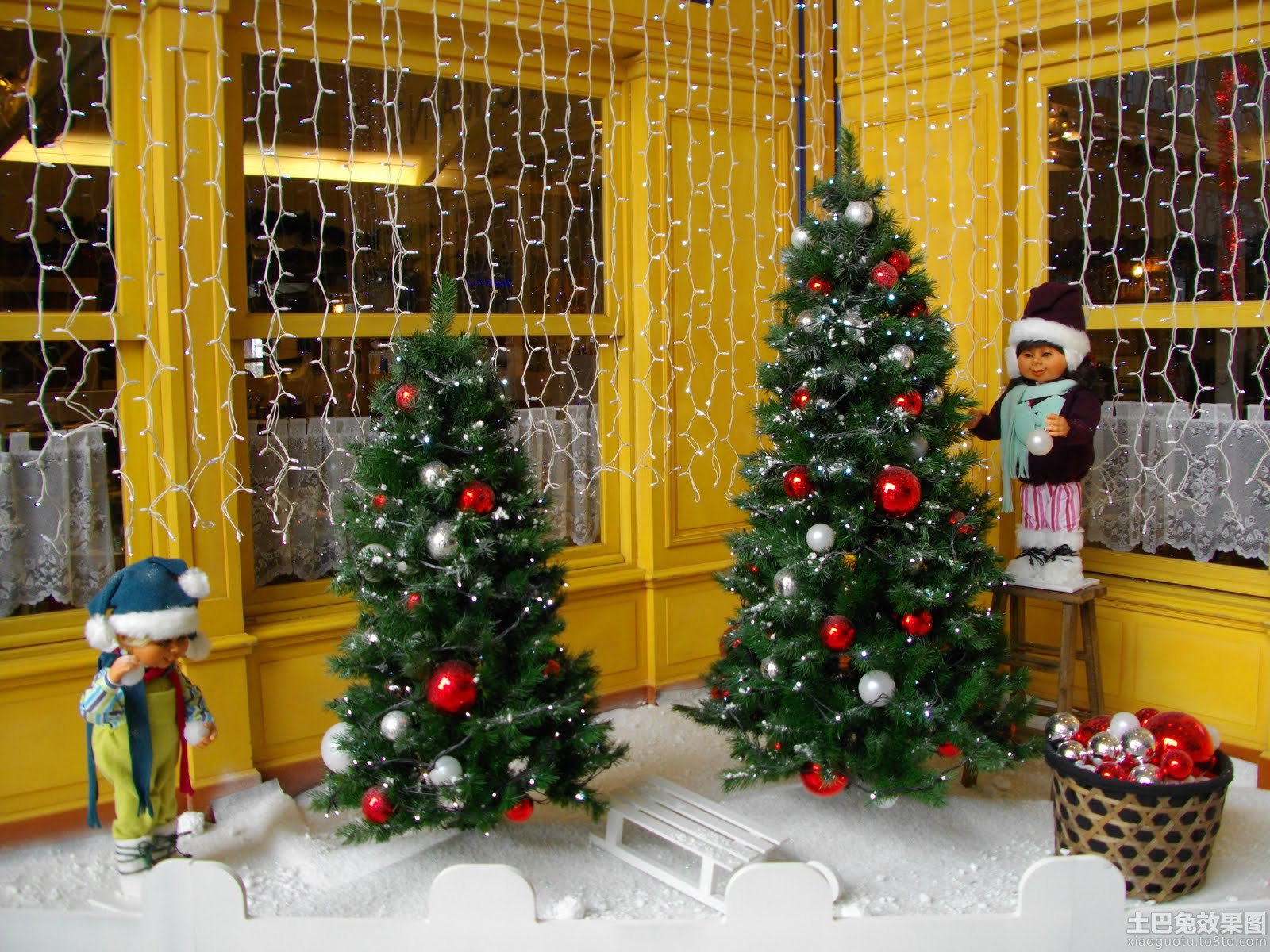 圣诞大型鹿 圣诞场景布置 圣诞树美陈装饰设计 春节元旦花灯-阿里巴巴