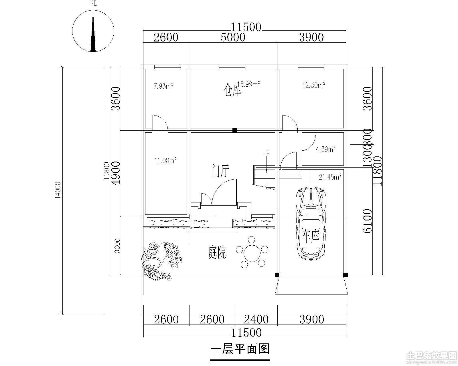 带车库农村自建房设计图 (2/12)