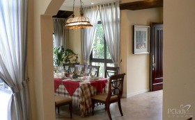 面积别墅120平米以上餐厅背景墙装修效果图大