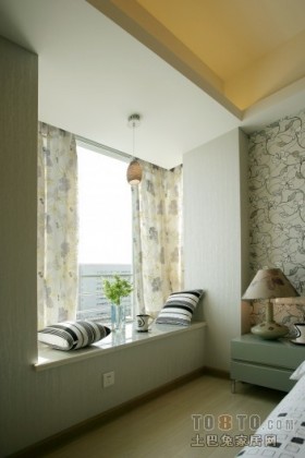 卧室飘窗现代风格卧室飘窗装修效果图大全2013图片