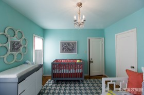 背景墙床儿童房室内墙面漆颜色效果图