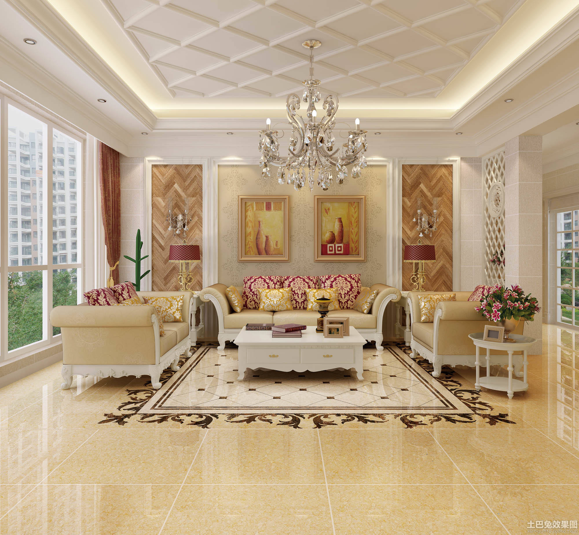 客厅瓷砖图大全 5530849f65689ebc41b56658.jpg