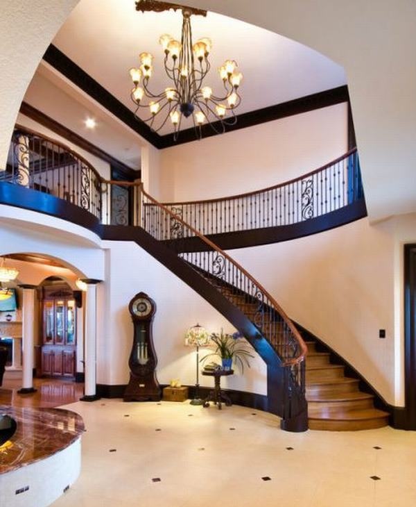 欧式别墅楼梯设计图片欣赏 - 九正家居装修效果图