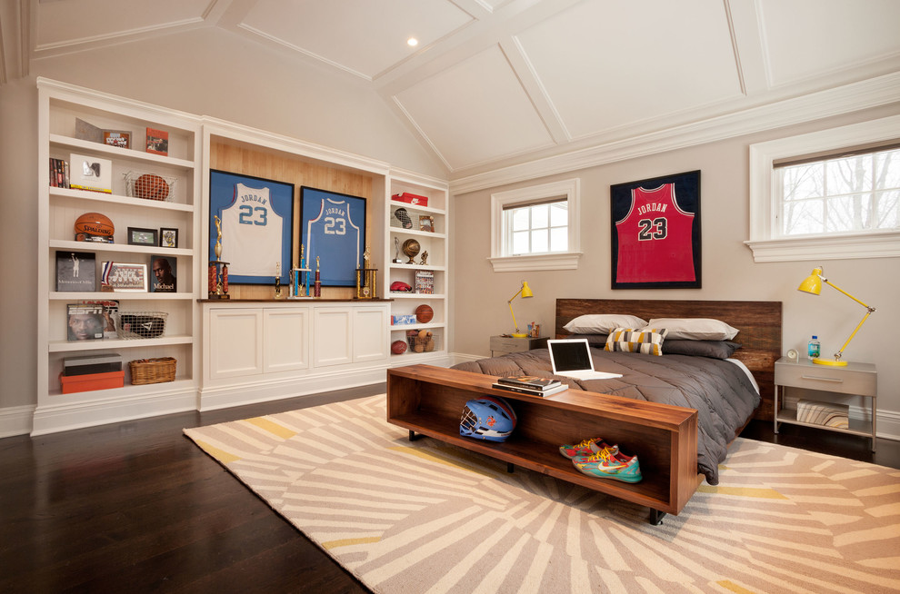 运动主题男孩的房间儿童房装修效果图设计欣赏