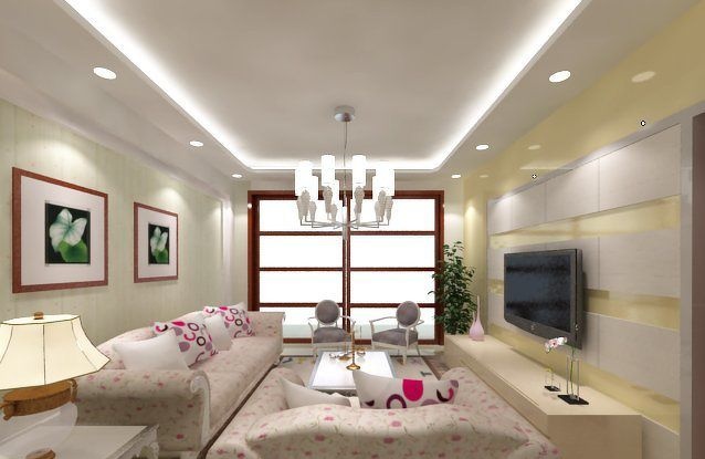 客厅装修效果图电视墙壁纸 57a3e82865689e9b01af68aa.jpg